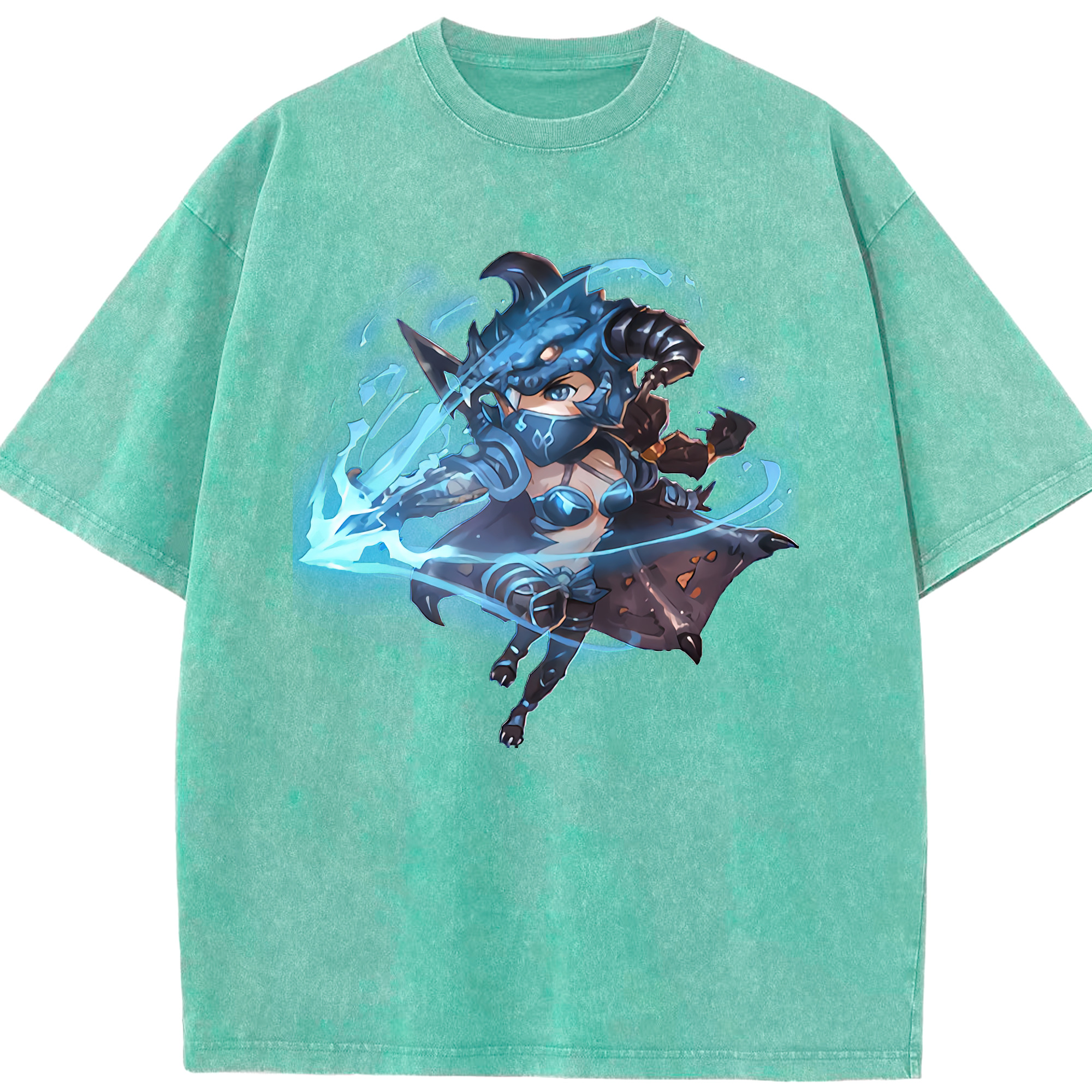 リーグ・オブ・レジェンド League of Legends LOL 綿100% ヴィンテージ風 半袖Tシャツ（フロントプリント）
